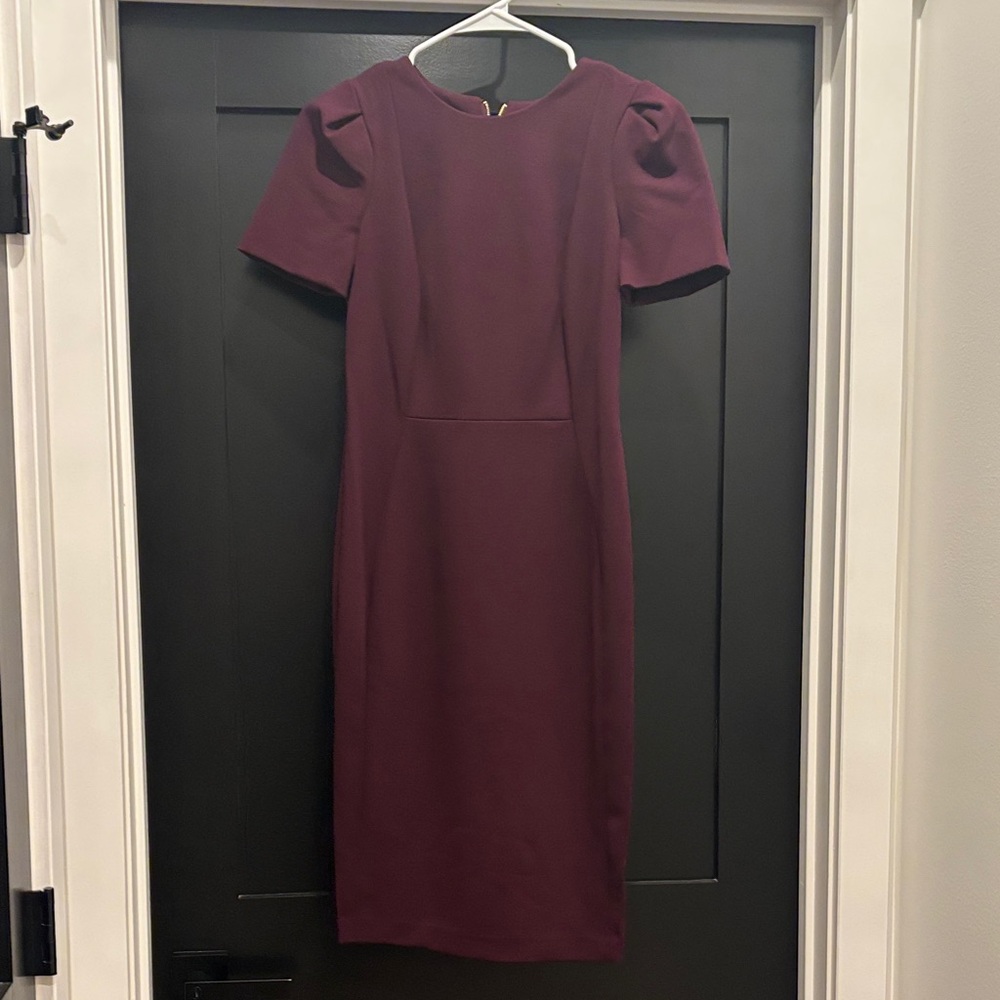 Calvin Klein Deep Purple Midi Dress